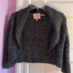Vintage Juicy Couture  Woman’s   Gray Wool Shrug  sweater size S